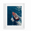 Glass Picture White smal Frame Passepartout Speedboat Homefactory 