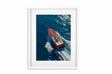 Glass Picture White smal Frame Passepartout Speedboat Homefactory 