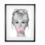 Black smal Frame Passepartout 70cm x 90cm Brigitte Bardot Homefactory 