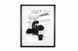 Black smal Frame, Passepartout 70cm x 90cm Chanel Store Homefactory 