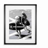 Black smal Frame Passepartout 70cm x 90cm Chanel surf girl Homefactory 