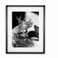 Black smal Frame, Passepartout 70cm x 90cm champagne glass Homefactory 