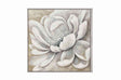 Canvas paint 5cm beige frame Winter Bloom 120x120 Homefactory 