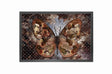 Canvas 5cm black frame LV butterfly fashion I 90cm x 150cm Homefactory 