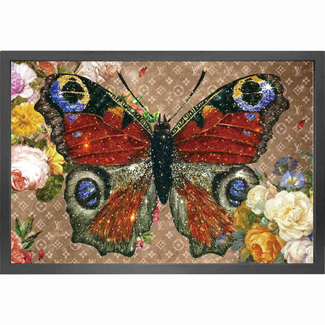 Canvas LV butterfly fashion I 90x150 Homefactory Bilde