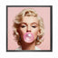 Canvas picture 5cm black frame MARILYN MONROE 120 cm x 120cm Homefactory 