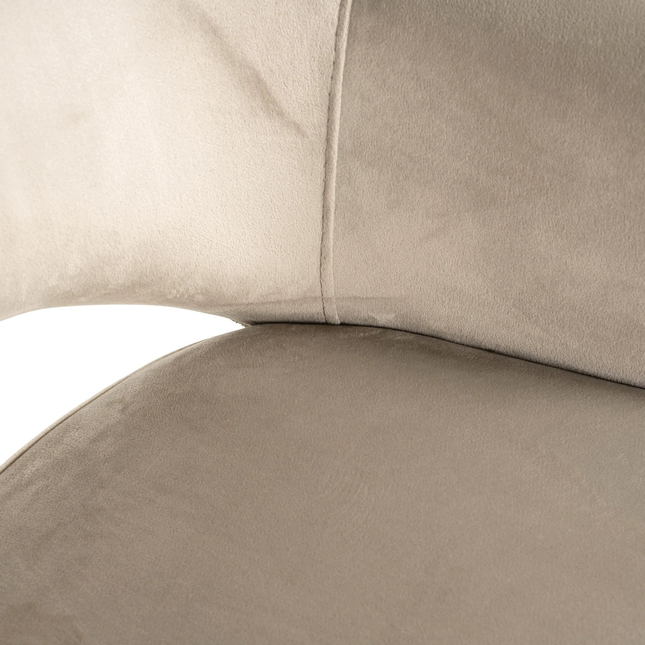 Spisestol Giovanna trendy natur / khaki fløyel flammehemmende Richmond Interiors Spisestol