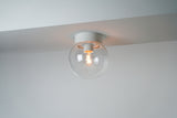 Globe 180 Klart Glass Taklampe/Vegglampe E27 IP54