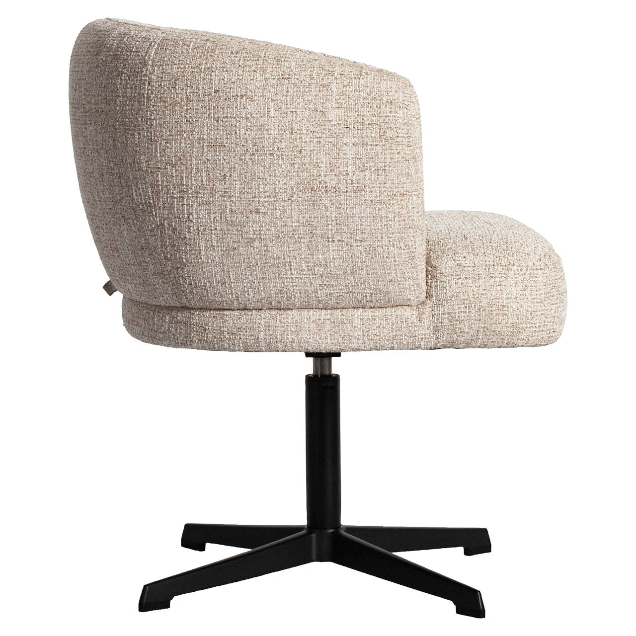 Spisestol Dinan kremfarget tweed flammehemmende - svingbar Richmond Interiors Spisestol