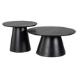 Salongbord Jazz svart sett med 2 Richmond Interiors Sofabord