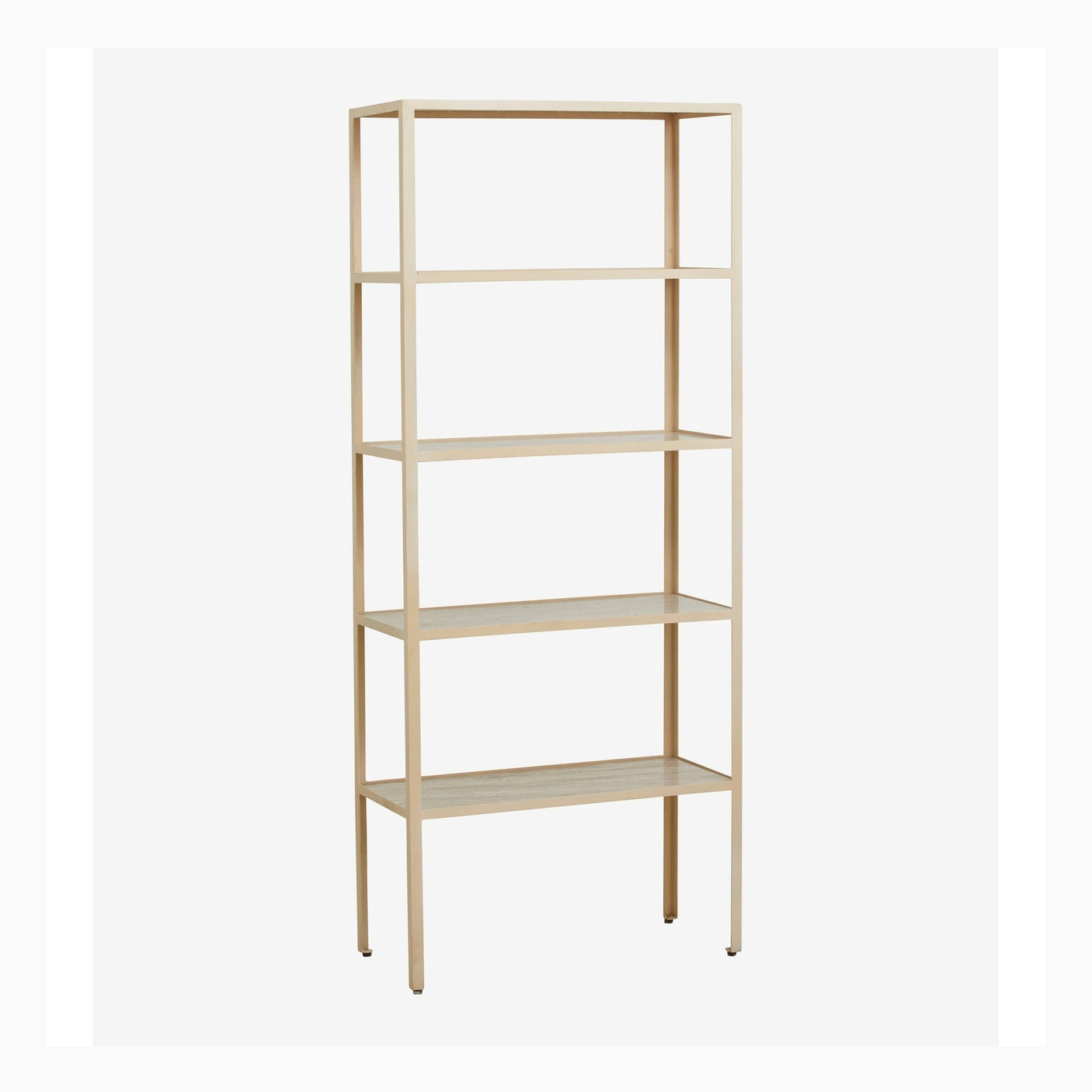 JUNGO reol i jern og marmor - 180x75 cm - sand Nordal CABINETS