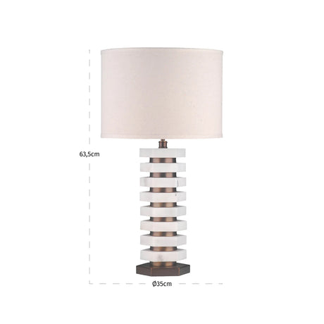 Bordlampe Haspen natur Richmond Interiors Bordlampe