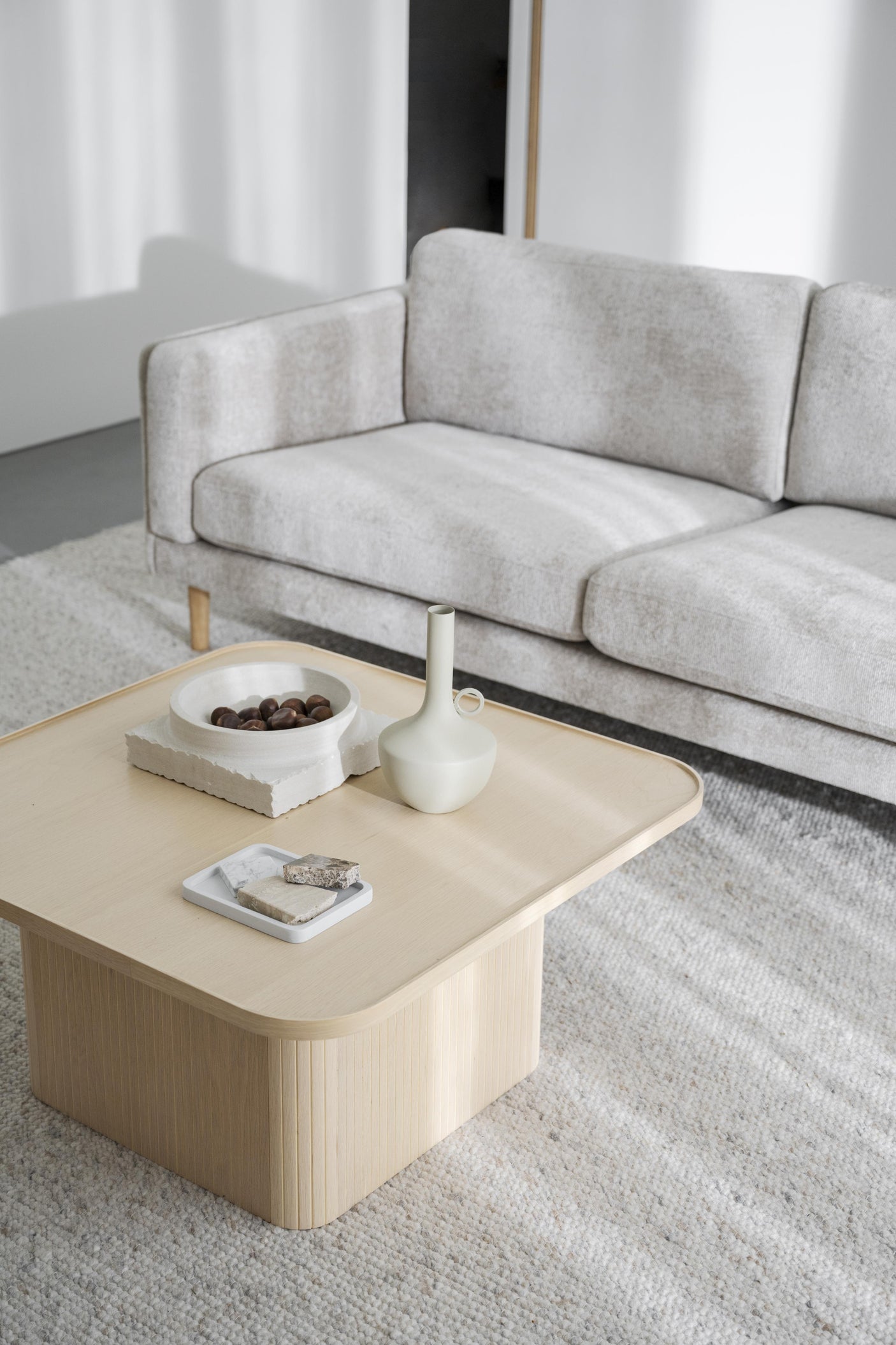 Braden sofa 3-seter - Eik ben