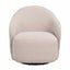 Chapeltown lounge chair light beige fabric swivel Rowico Lenestol