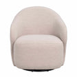 Chapeltown lounge chair light beige fabric swivel Rowico Lenestol