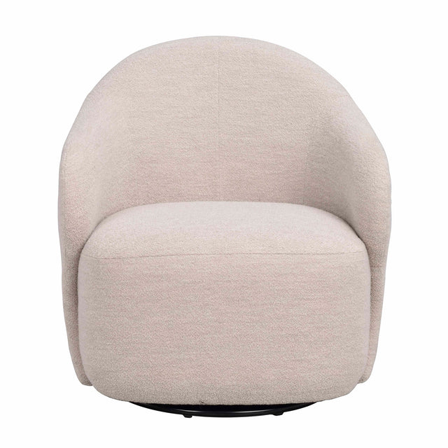 Chapeltown lounge chair light beige fabric swivel Rowico Lenestol