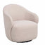 Chapeltown lounge chair light beige fabric swivel Rowico Lenestol