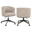 Spisestol Rochenne trendy natur svingbar på hjul Richmond Interiors Spisestol