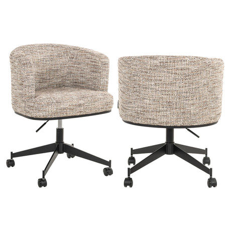 Spisestol Rochenne trendy natur svingbar på hjul Richmond Interiors Spisestol