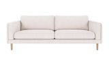 Braden sofa 3-seter - Whitewash eik ben