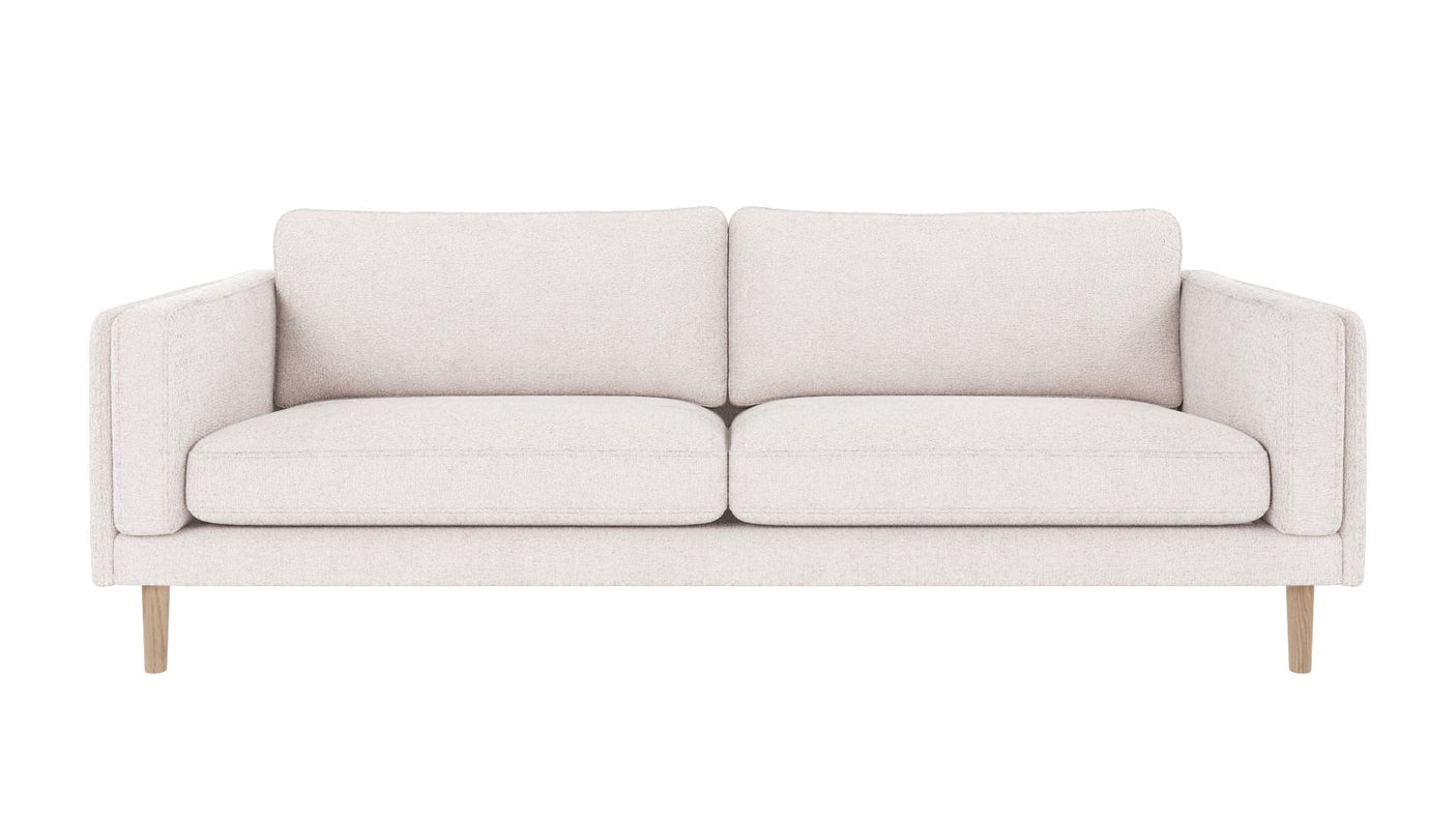 Braden sofa 3-seter - Whitewash eik ben