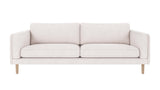 Braden sofa 3-seter - Whitewash eik ben