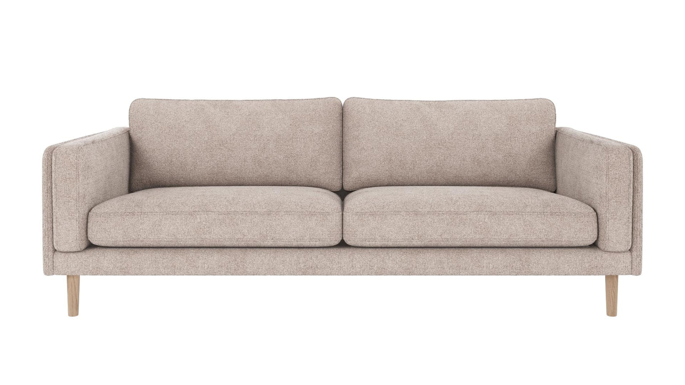 Braden sofa 3-seter - Whitewash eik ben