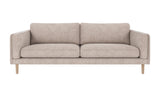 Braden sofa 3-seter - Whitewash eik ben