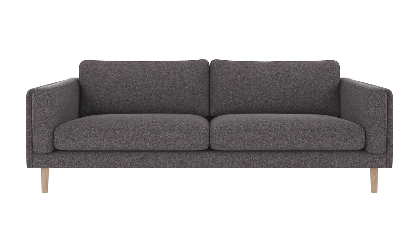 Braden sofa 3-seter - Whitewash eik ben