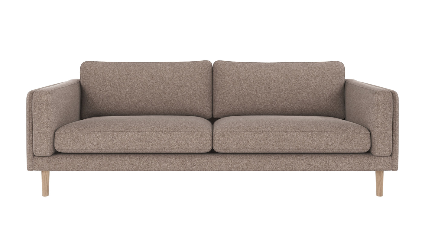 Braden sofa 3-seter - Whitewash eik ben