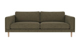Braden sofa 3-seter - Whitewash eik ben