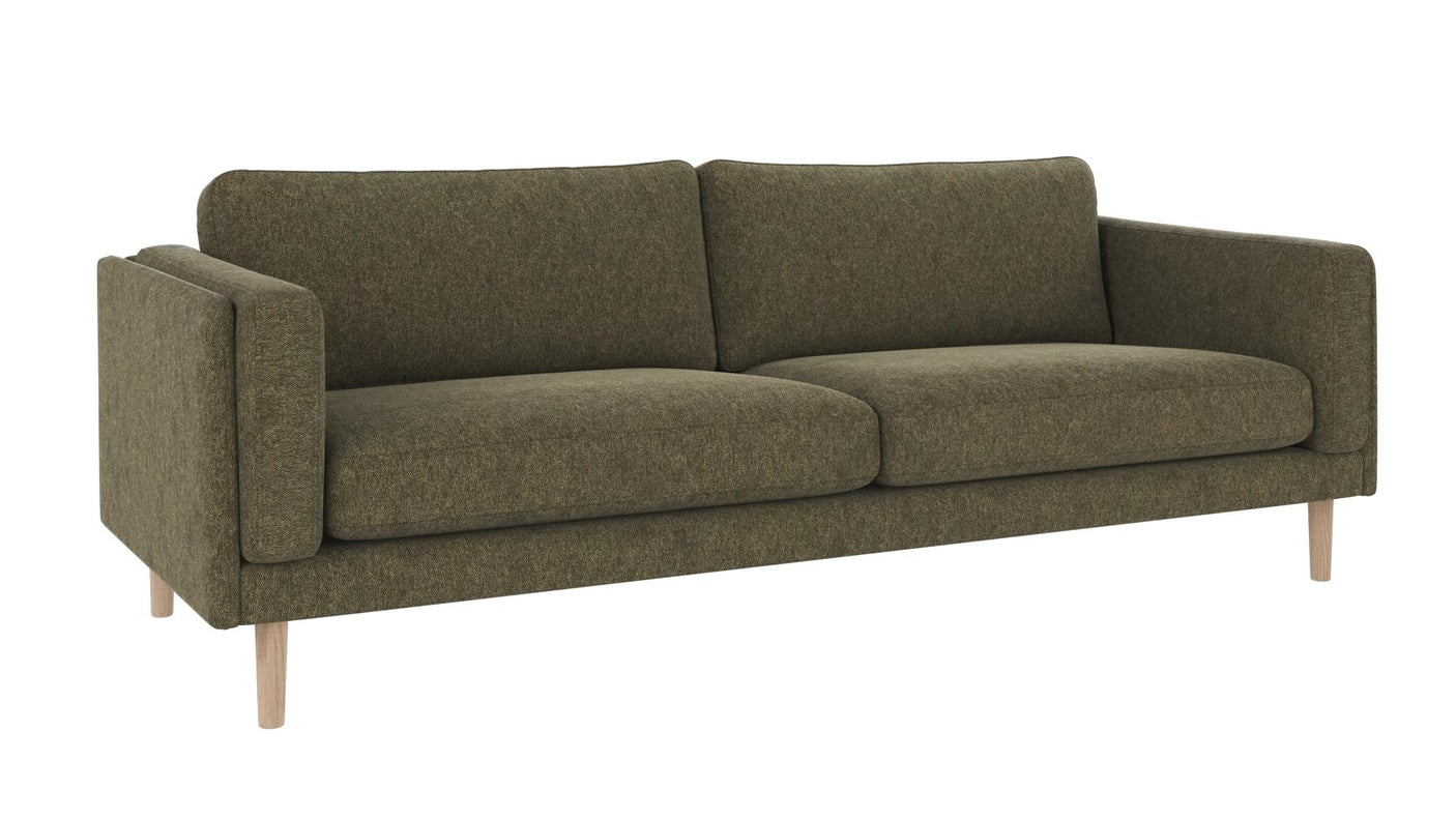 Braden sofa 3-seter - Whitewash eik ben