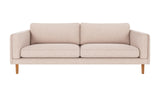Braden sofa 3-seter - Eik ben