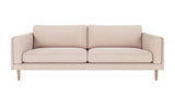 Braden sofa 3-seter - Whitewash eik ben