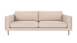 Braden sofa 3-seter - Whitewash eik ben