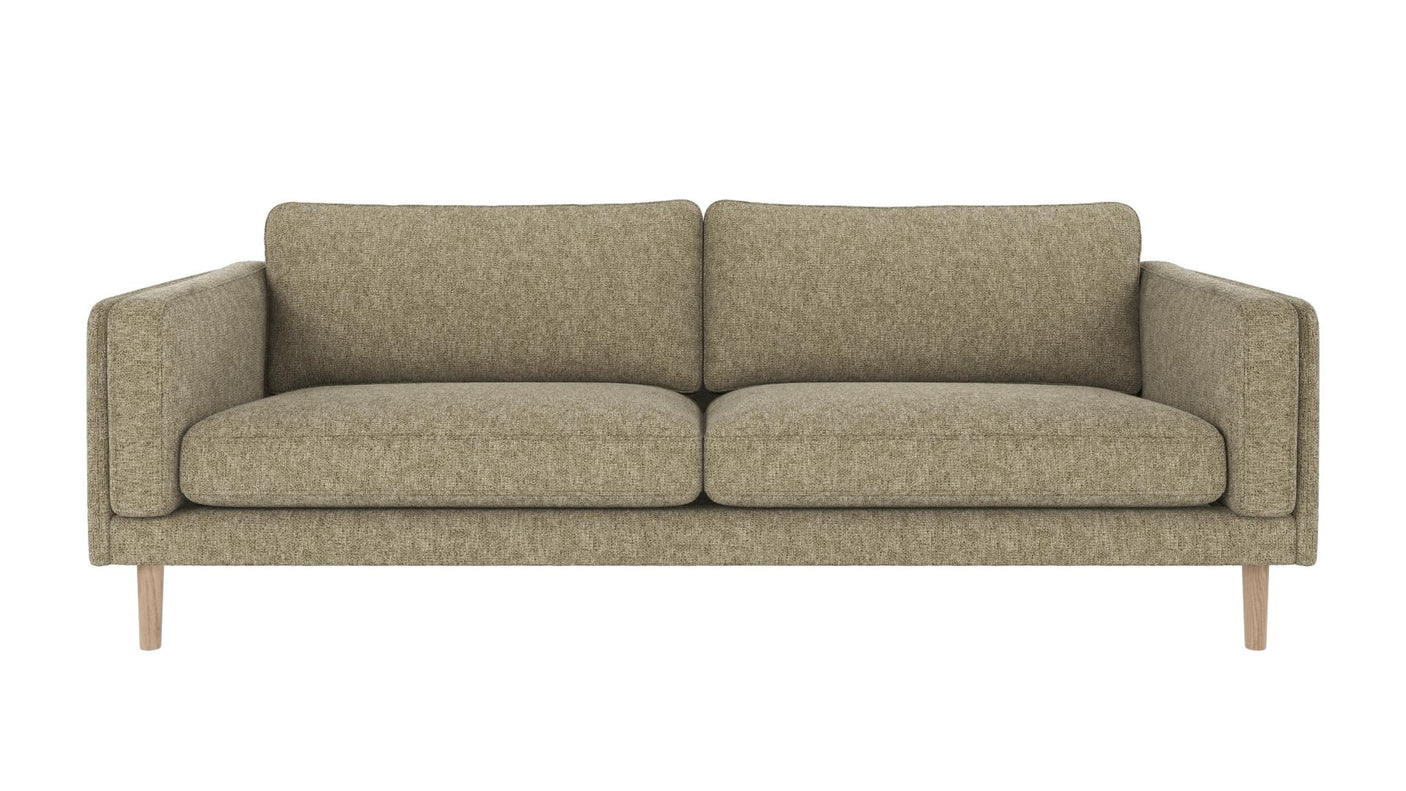 Braden sofa 3-seter - Whitewash eik ben