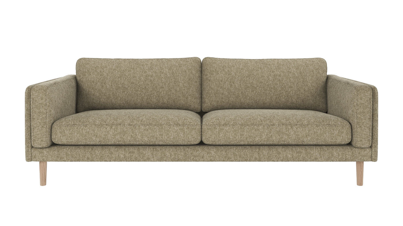 Braden sofa 3-seter - Whitewash eik ben