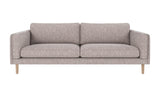 Braden sofa 3-seter - Whitewash eik ben