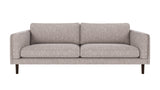Braden sofa 3-seter - Brun eik ben