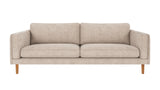 Braden sofa 3-seter - Eik ben