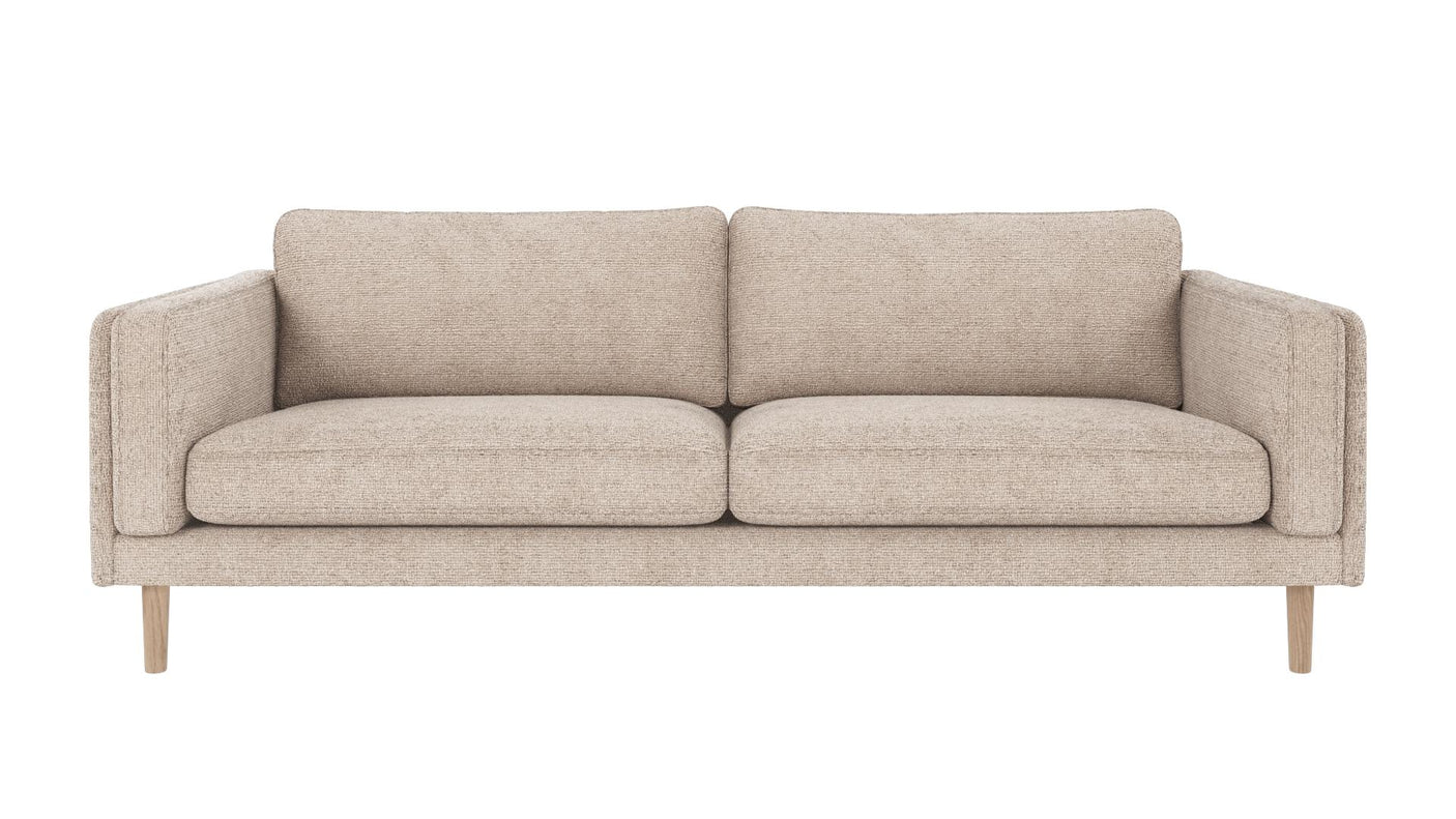 Braden sofa 3-seter - Whitewash eik ben