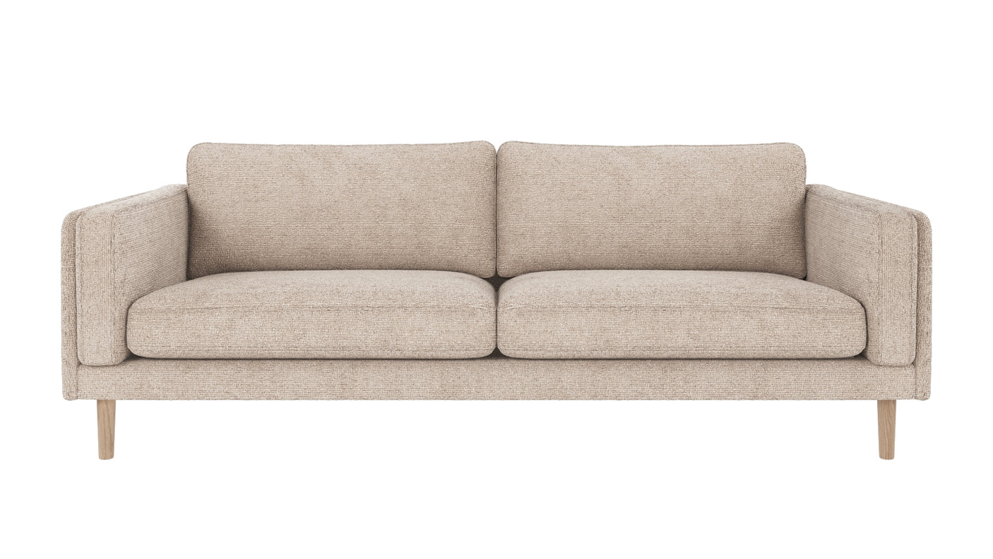 Braden sofa 3-seter - Whitewash eik ben