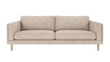 Braden sofa 3-seter - Whitewash eik ben