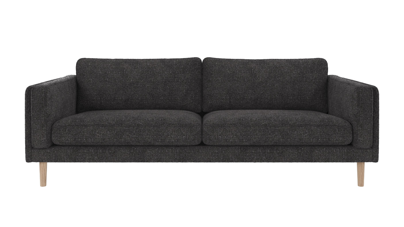 Braden sofa 3-seter - Whitewash eik ben