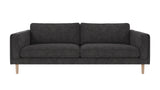 Braden sofa 3-seter - Whitewash eik ben