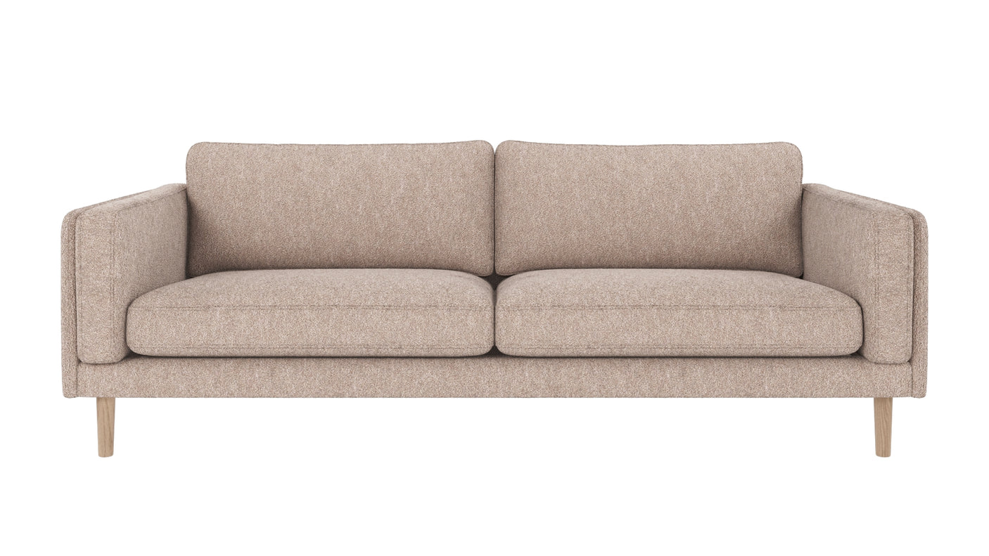 Braden sofa 3-seter - Whitewash eik ben