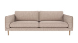 Braden sofa 3-seter - Whitewash eik ben