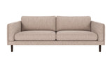 Braden sofa 3-seter - Brun eik ben