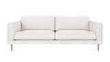 Braden sofa 3-seter - Whitewash eik ben