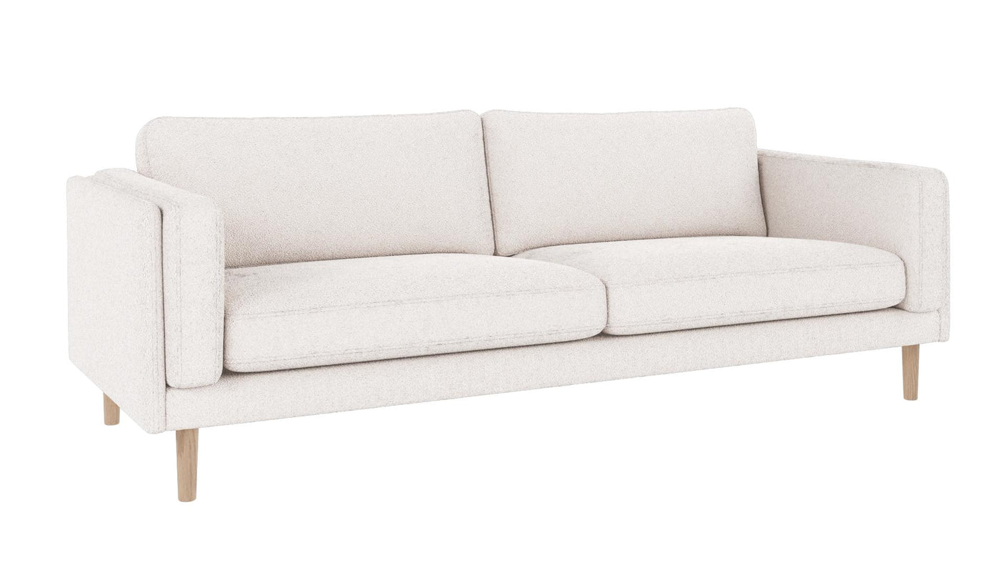 Braden sofa 3-seter - Whitewash eik ben